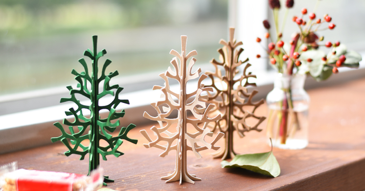 lovi クリスマスツリー 25cm 木製 2色 | 《公式》北欧生地と雑貨の専門