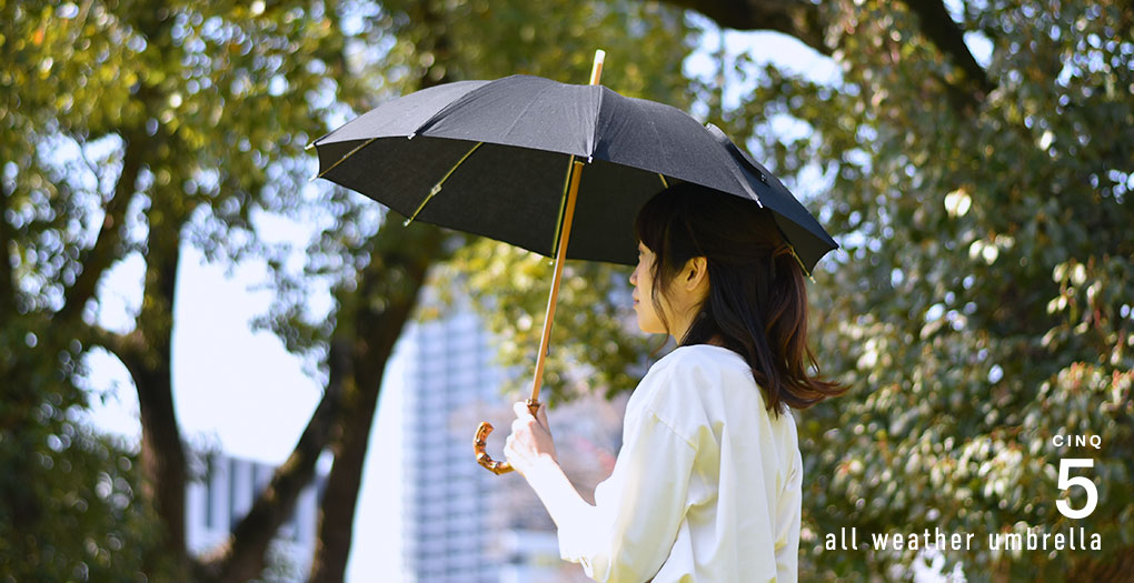 【少量入荷！】CINQのクラシカルな晴雨兼用傘