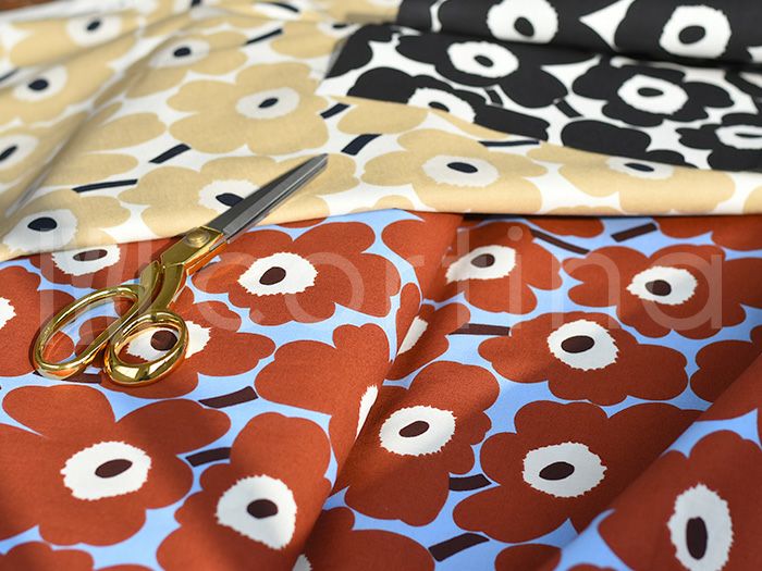 marimekko マリメッコ MINI UNIKKO ミニウニッコ 生地 10cm単位で