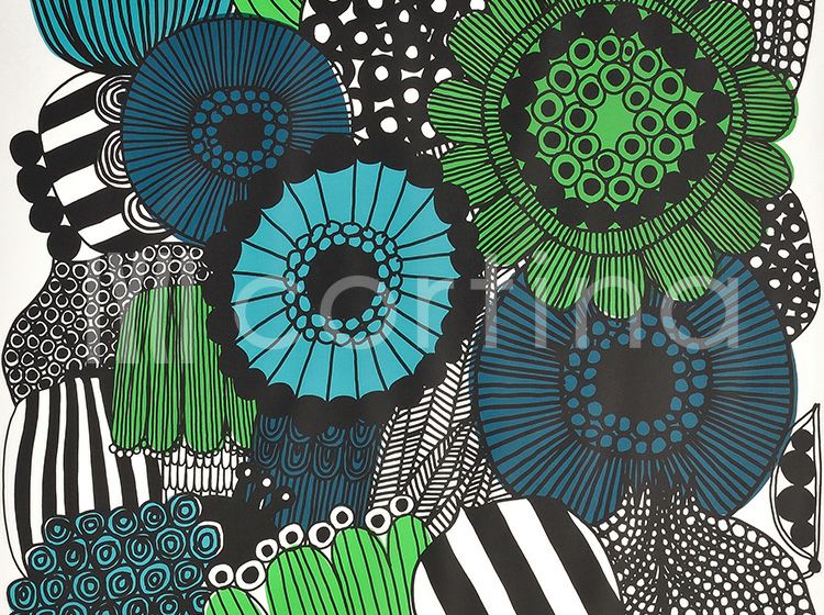 marimekko マリメッコ SIIRTOLAPUUTARHA 撥水加工生地 10cm