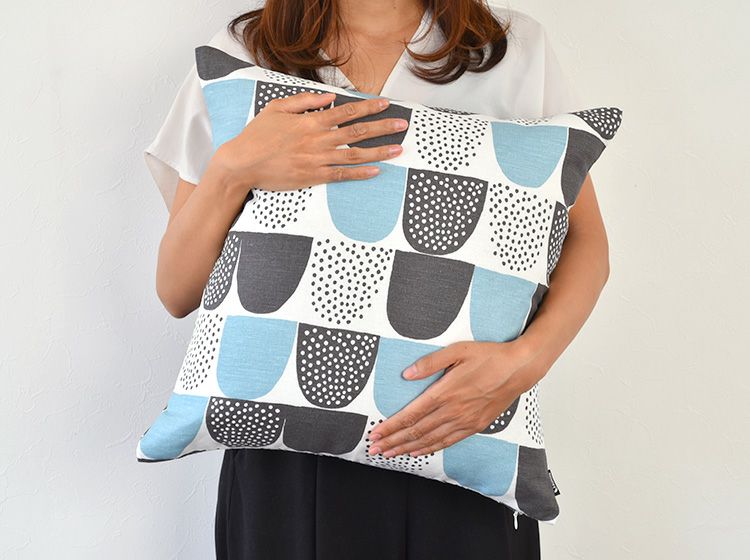 kauniste クッションカバー Sokeri ソケリ ブルー 47×47cm