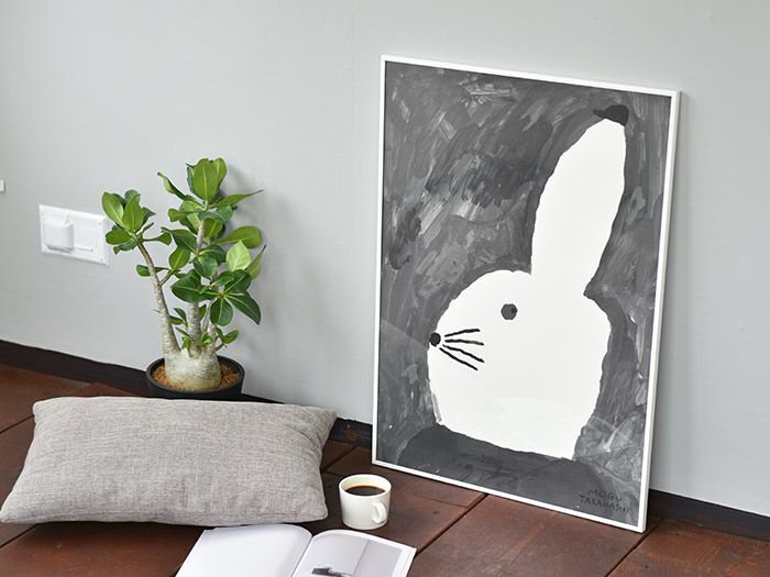 Fine Little Day ポスター RABBIT WITH SMALL HAT 50×70cm|《公式 