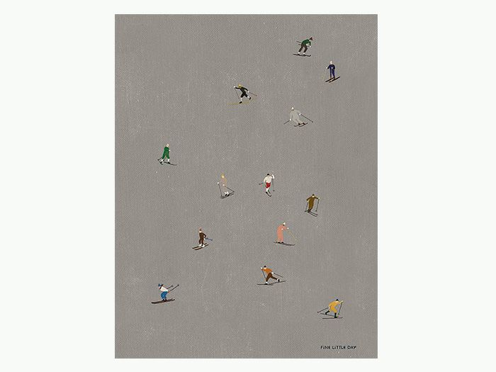 Fine Little Day ポスター SKIERS 50×70cm|《公式》北欧生地と雑貨 