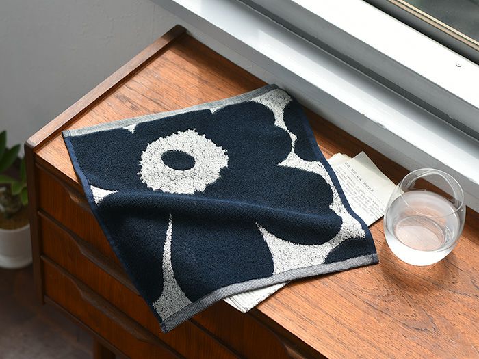 marimekko マリメッコ ミニタオル UNIKKO ウニッコ インディゴ