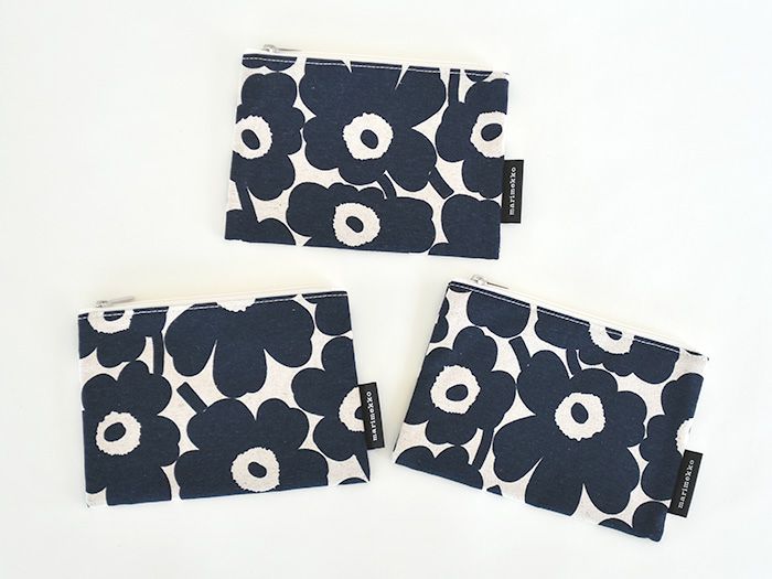 marimekko マリメッコ ポーチ MINI UNIKKO ミニウニッコ インディゴ