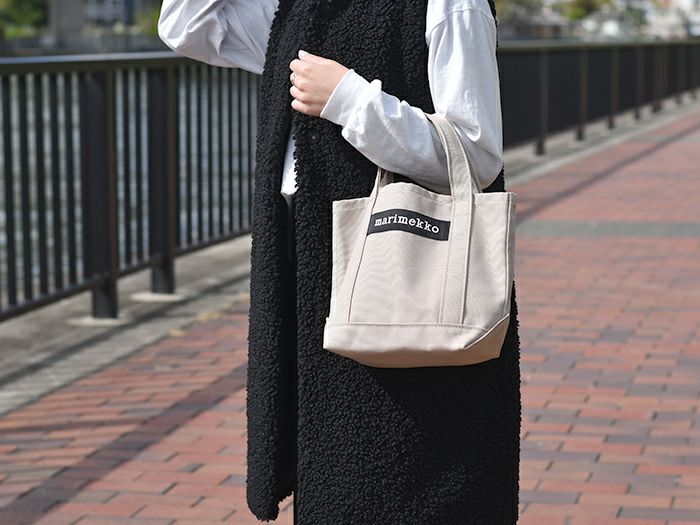 marimekko マリメッコ トートバッグ SEIDI セイディ ベージュ