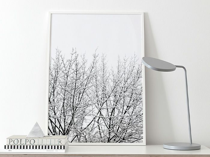 Coco Lapine Design ポスター Snowy Tree 50×70cm|《公式》北欧生地と