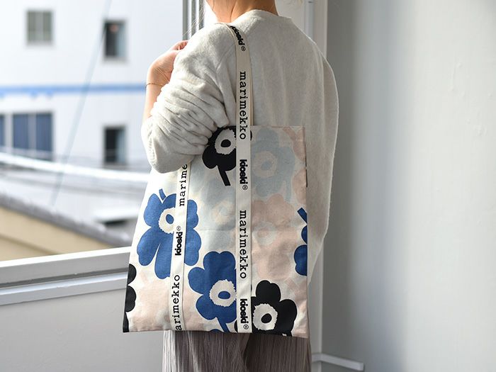 marimekko マリメッコ トートバッグ KIOSKI IGELIN UNIKKO ブルー