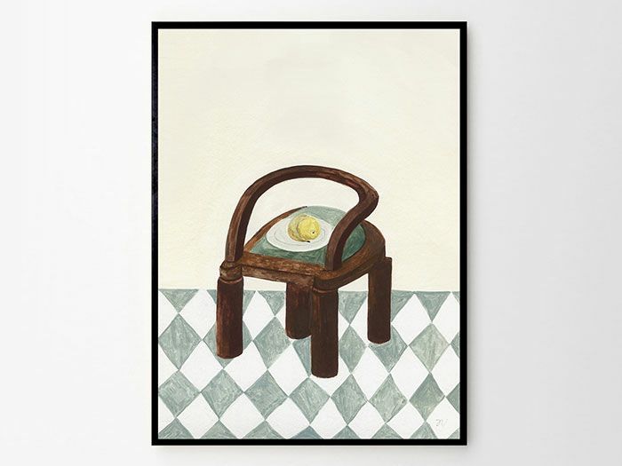 THE POSTER CLUB ポスター Chair with Fruit 50×70cm|《公式》北欧生地と雑貨の専門店 cortina コルティーナ