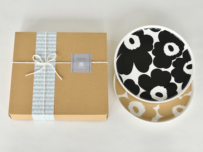 marimekko マリメッコ ギフトセット UNIKKO ウニッコ プレート 2点