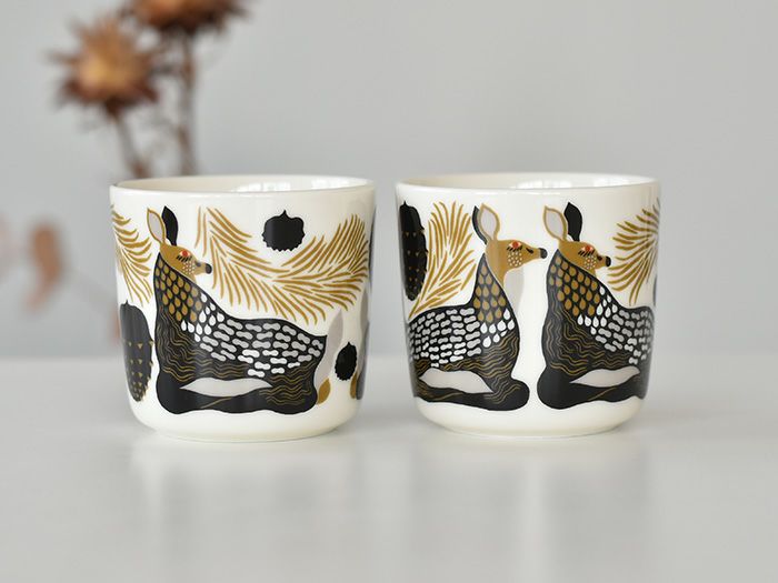 marimekko マリメッコ ラテマグ 2個セット PEURA ペウラ ブラウン 