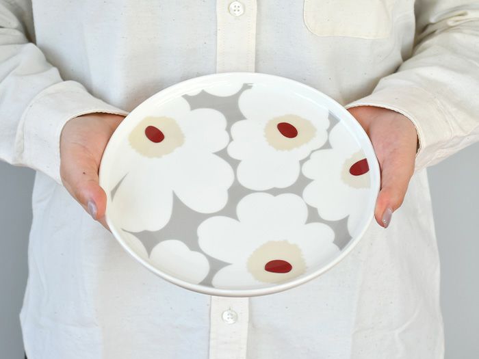 marimekko マリメッコ プレート UNIKKO ウニッコ グレー 20cm 2024SS