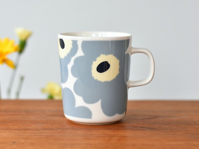 marimekko マリメッコ マグカップ UNIKKO ウニッコ ブルーグレー 250ml