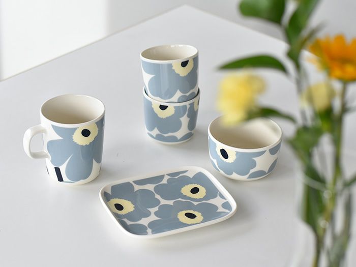 marimekko マリメッコ マグカップ UNIKKO ウニッコ ブルーグレー 250ml