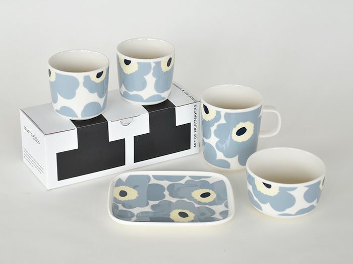 marimekko マリメッコ ラテマグ 2個セット UNIKKO ウニッコ ブルー