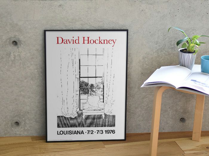 ルイジアナ近代美術館 ポスター David Hockney's Graphic Works A2 42